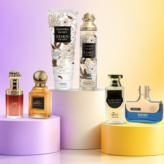 Everyday Five Box: Radiant, Harmony, Eden Night Set & 2 Attars